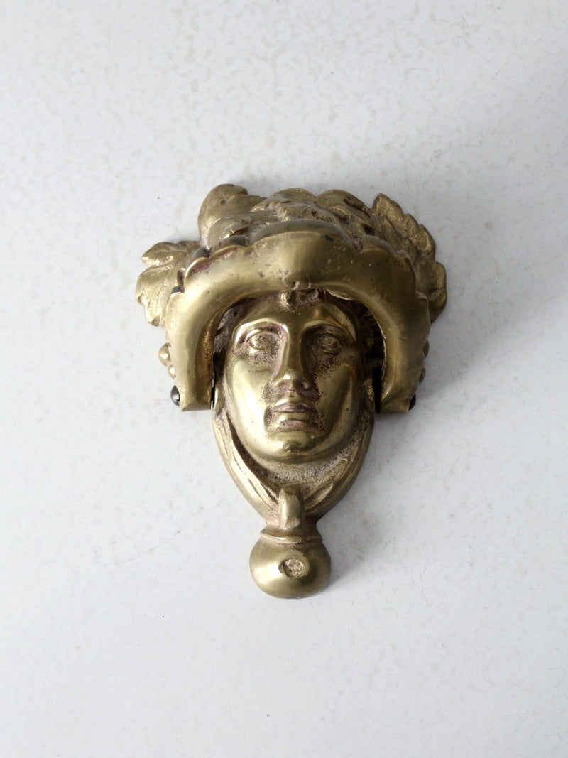 antique cast brass door knocker