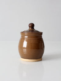 vintage handmade studio pottery sugar bowl