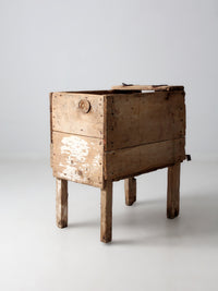 19th century primitive farm bin
