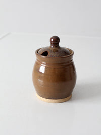 vintage handmade studio pottery sugar bowl