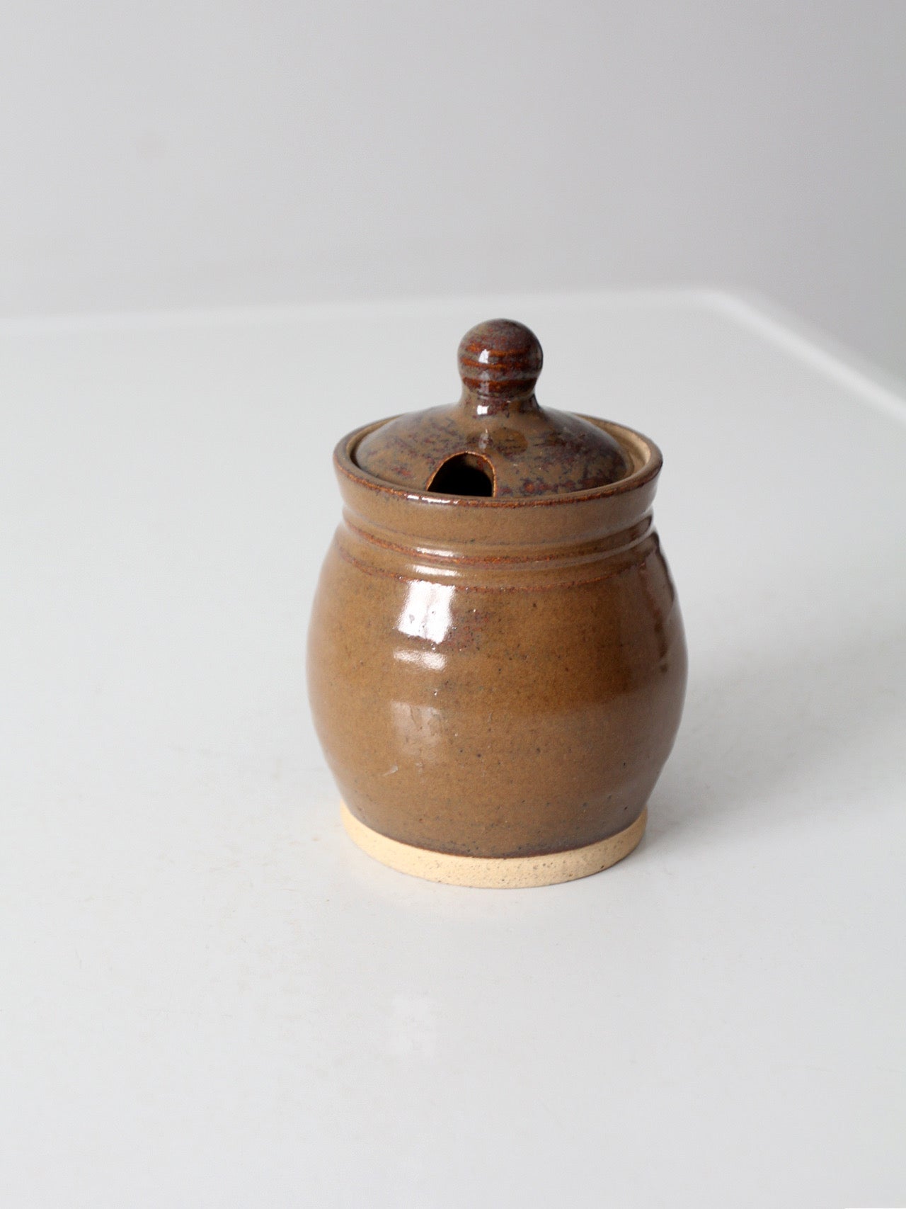 vintage handmade studio pottery sugar bowl