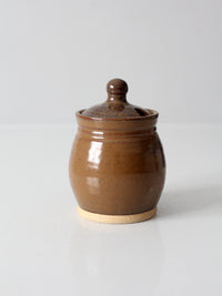 vintage handmade studio pottery sugar bowl