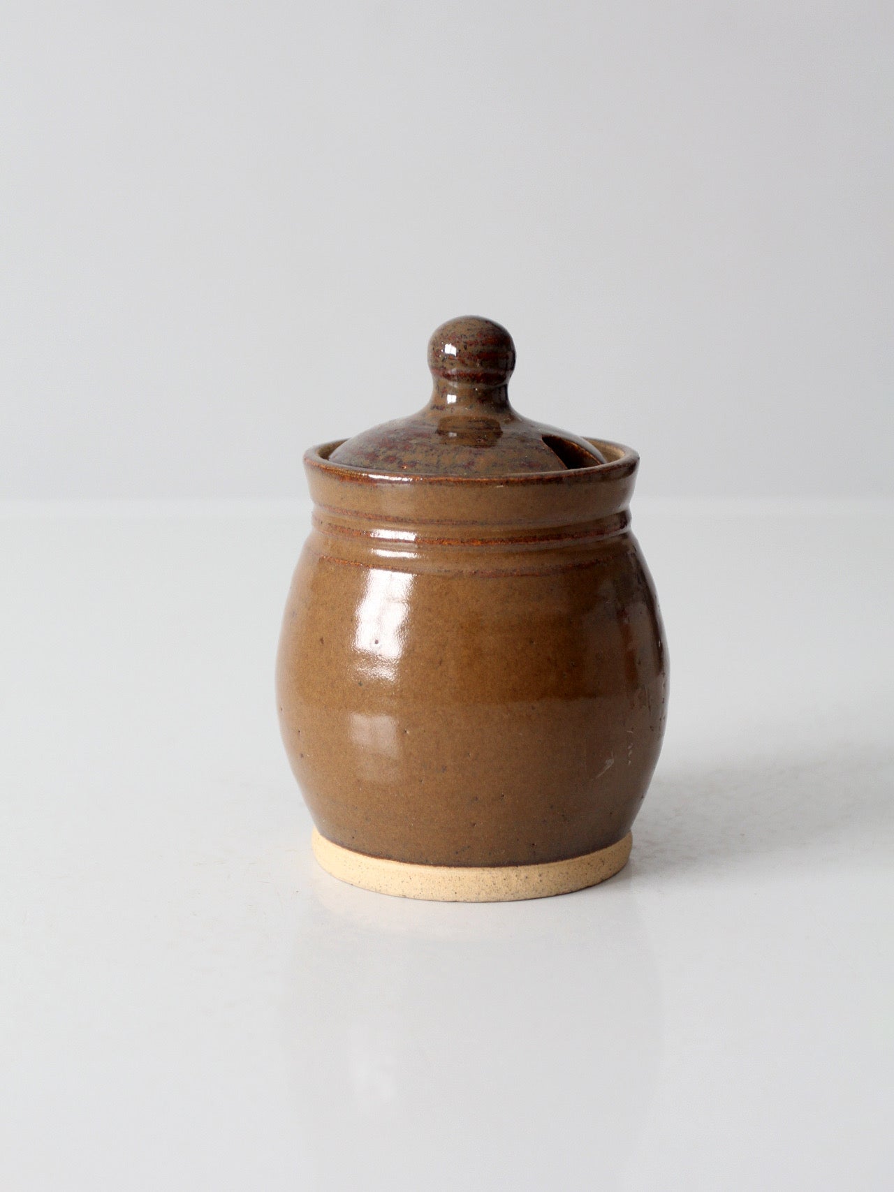 vintage handmade studio pottery sugar bowl