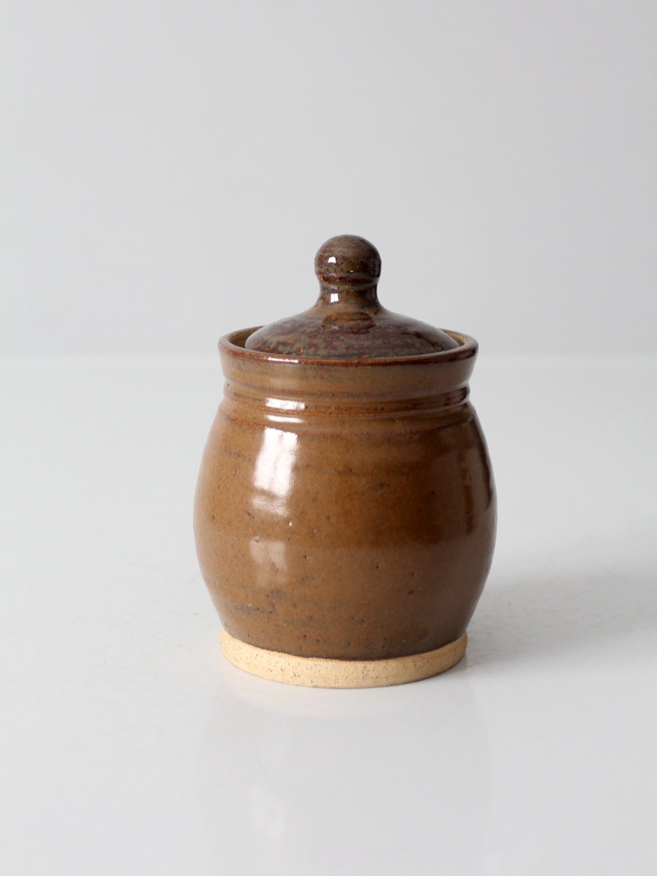 vintage handmade studio pottery sugar bowl