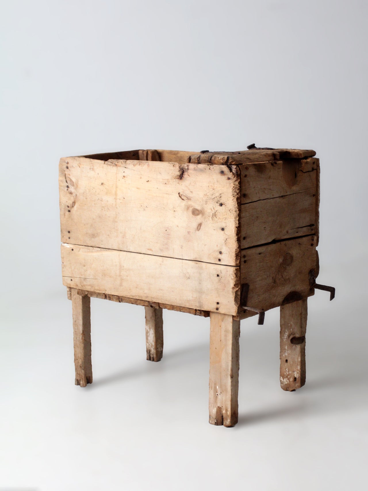 19th century primitive farm bin