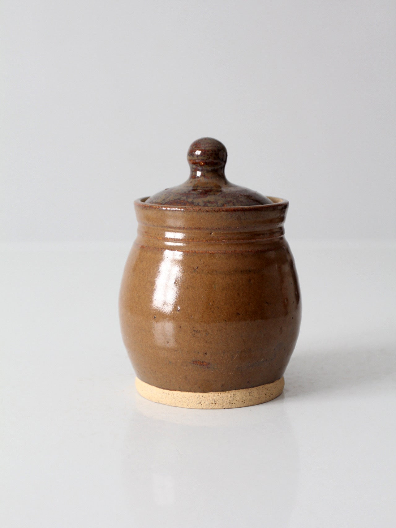 vintage handmade studio pottery sugar bowl