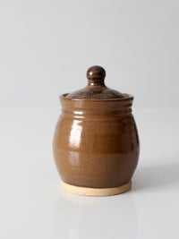 vintage handmade studio pottery sugar bowl