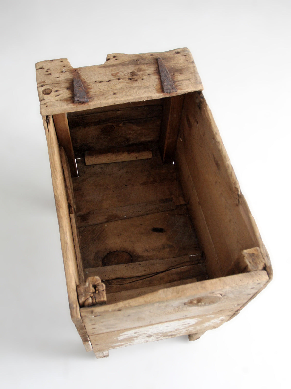 19th century primitive farm bin