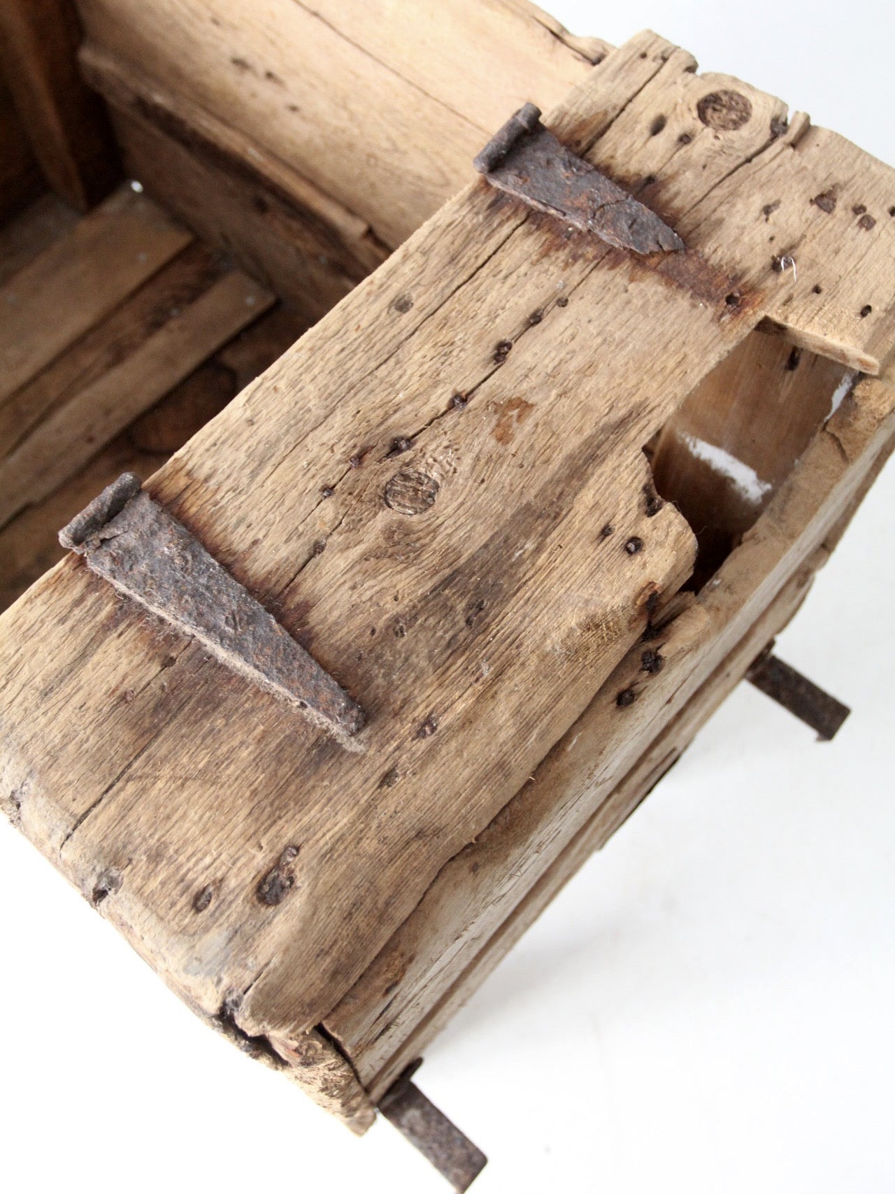 19th century primitive farm bin