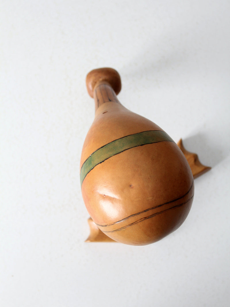 vintage gourd art bird