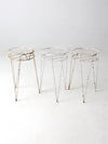 vintage hair pin leg stands set of 3