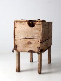 19th century primitive farm bin