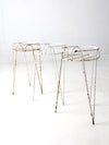 vintage hair pin leg stands set of 3