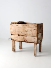 19th century primitive farm bin