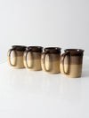 vintage studio pottery mugs set of 4