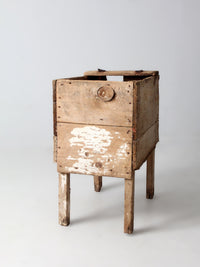 19th century primitive farm bin