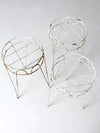 vintage hair pin leg stands set of 3