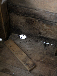 19th century primitive farm bin