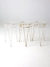 vintage hair pin leg stands set of 3