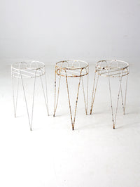 vintage hair pin leg stands set of 3