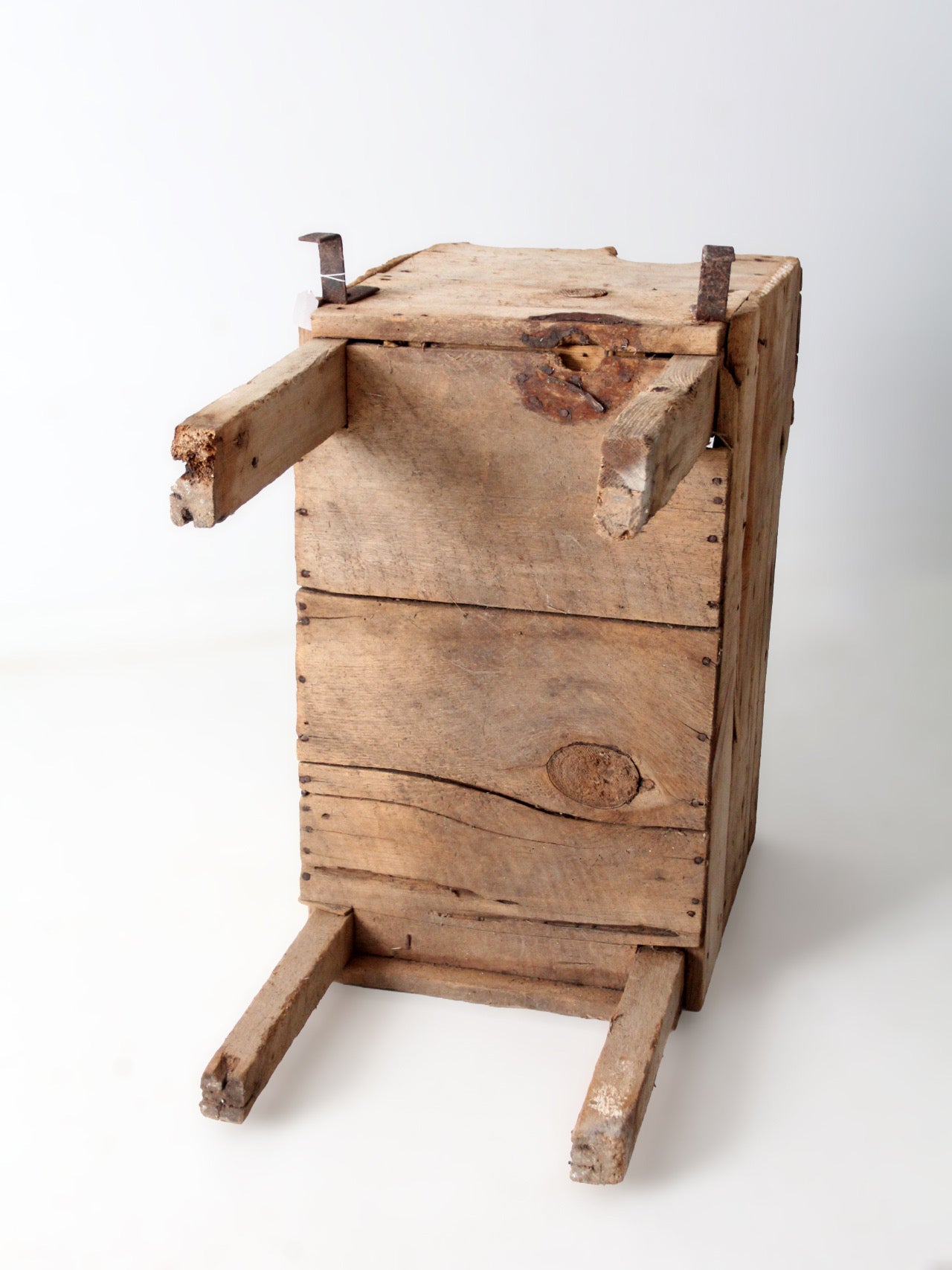 19th century primitive farm bin