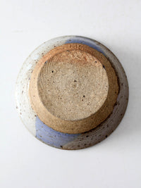 vintage handmade studio pottery bowl