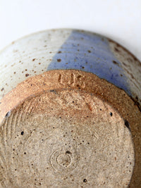 vintage handmade studio pottery bowl