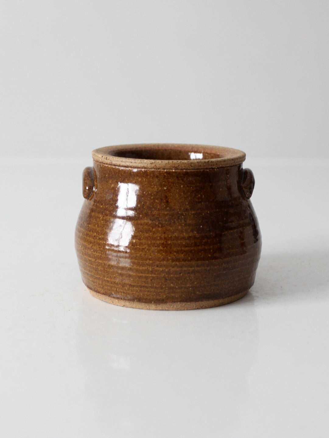 vintage handmade studio pottery chilled server