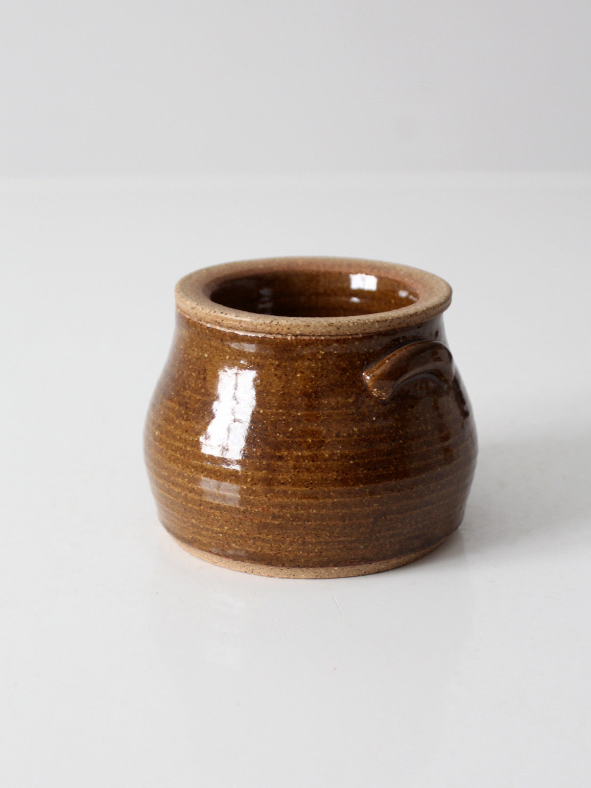 vintage handmade studio pottery chilled server