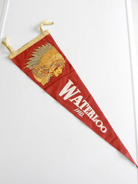 vintage Waterloo, Ind. pennant