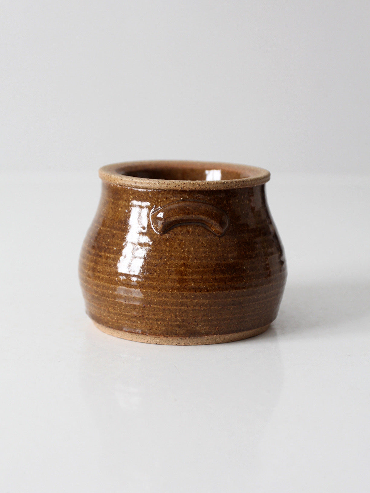 vintage handmade studio pottery chilled server