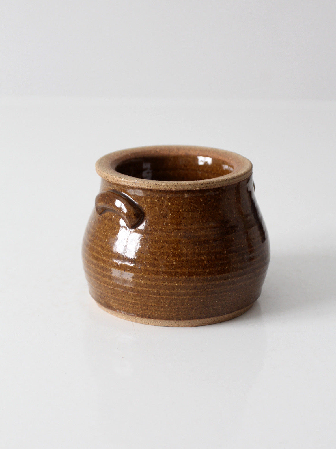 vintage handmade studio pottery chilled server