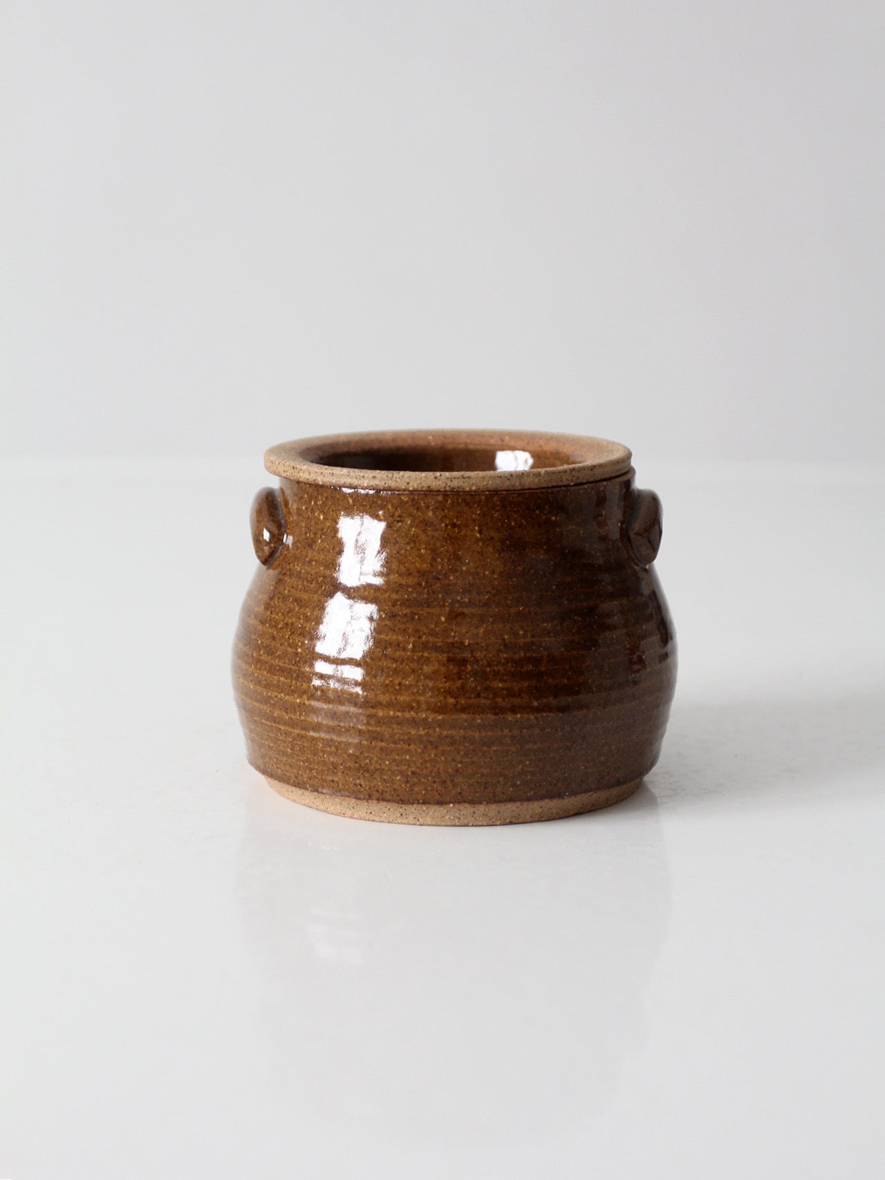 vintage handmade studio pottery chilled server