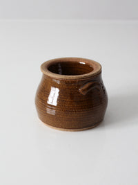 vintage handmade studio pottery chilled server