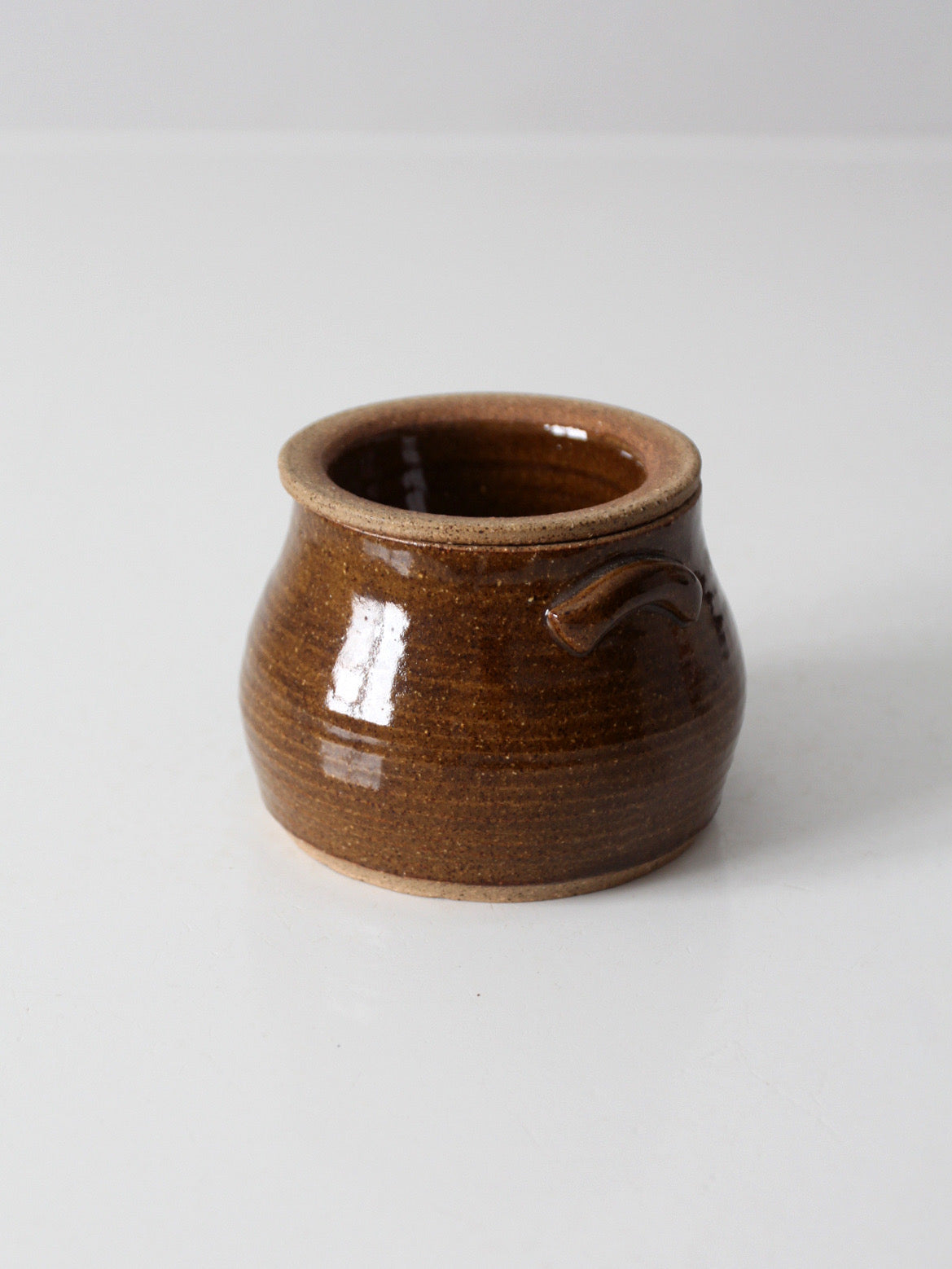 vintage handmade studio pottery chilled server