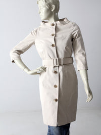 Gryphon New York cotton belted trench coat