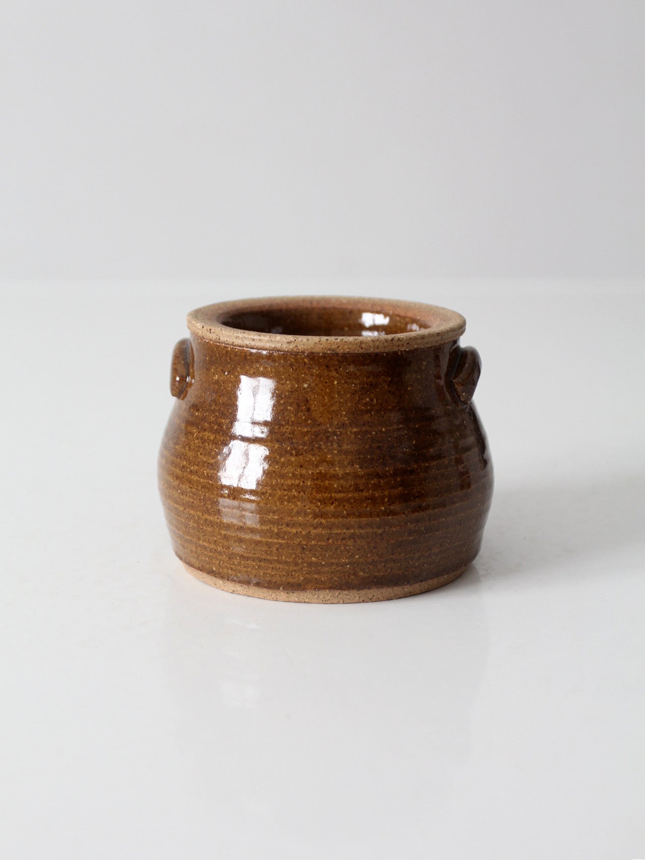 vintage handmade studio pottery chilled server