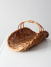 vintage wicker log basket