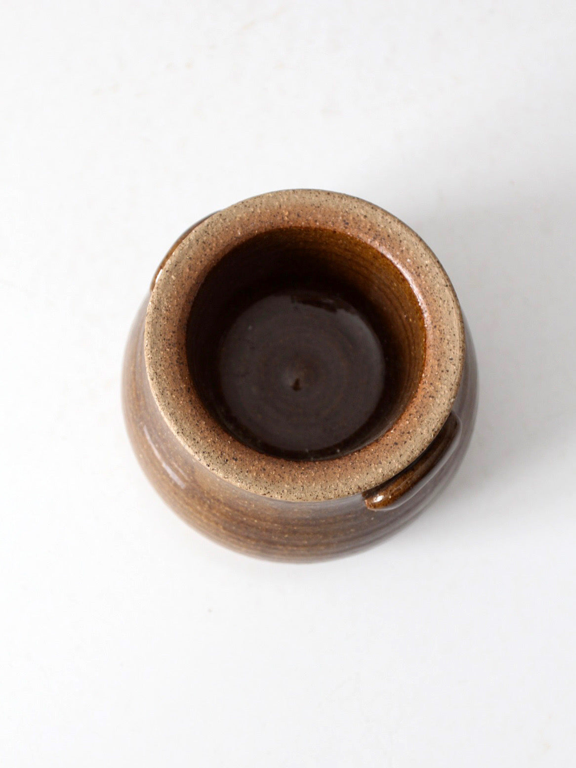 vintage handmade studio pottery chilled server
