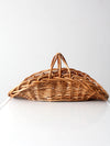 vintage wicker log basket