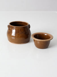 vintage handmade studio pottery chilled server