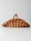vintage wicker log basket