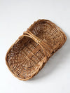 vintage wicker log basket