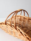 vintage wicker log basket