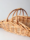 vintage wicker log basket