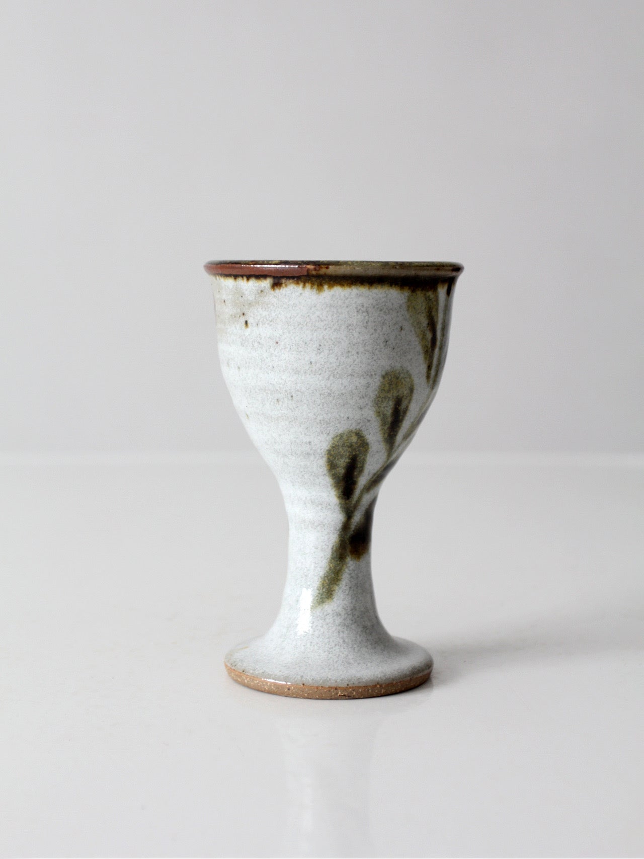vintage handmade studio pottery goblet