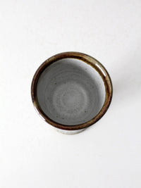 vintage handmade studio pottery goblet