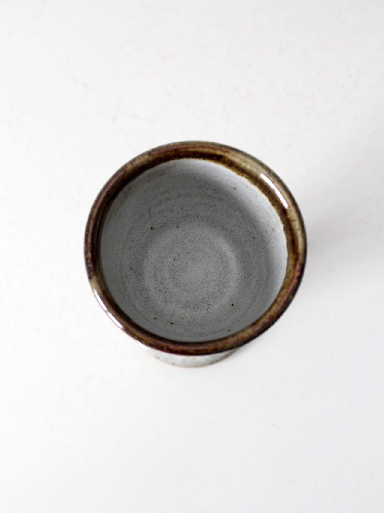 vintage handmade studio pottery goblet