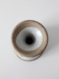 vintage handmade studio pottery goblet
