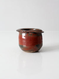 vintage handmade studio pottery vessel